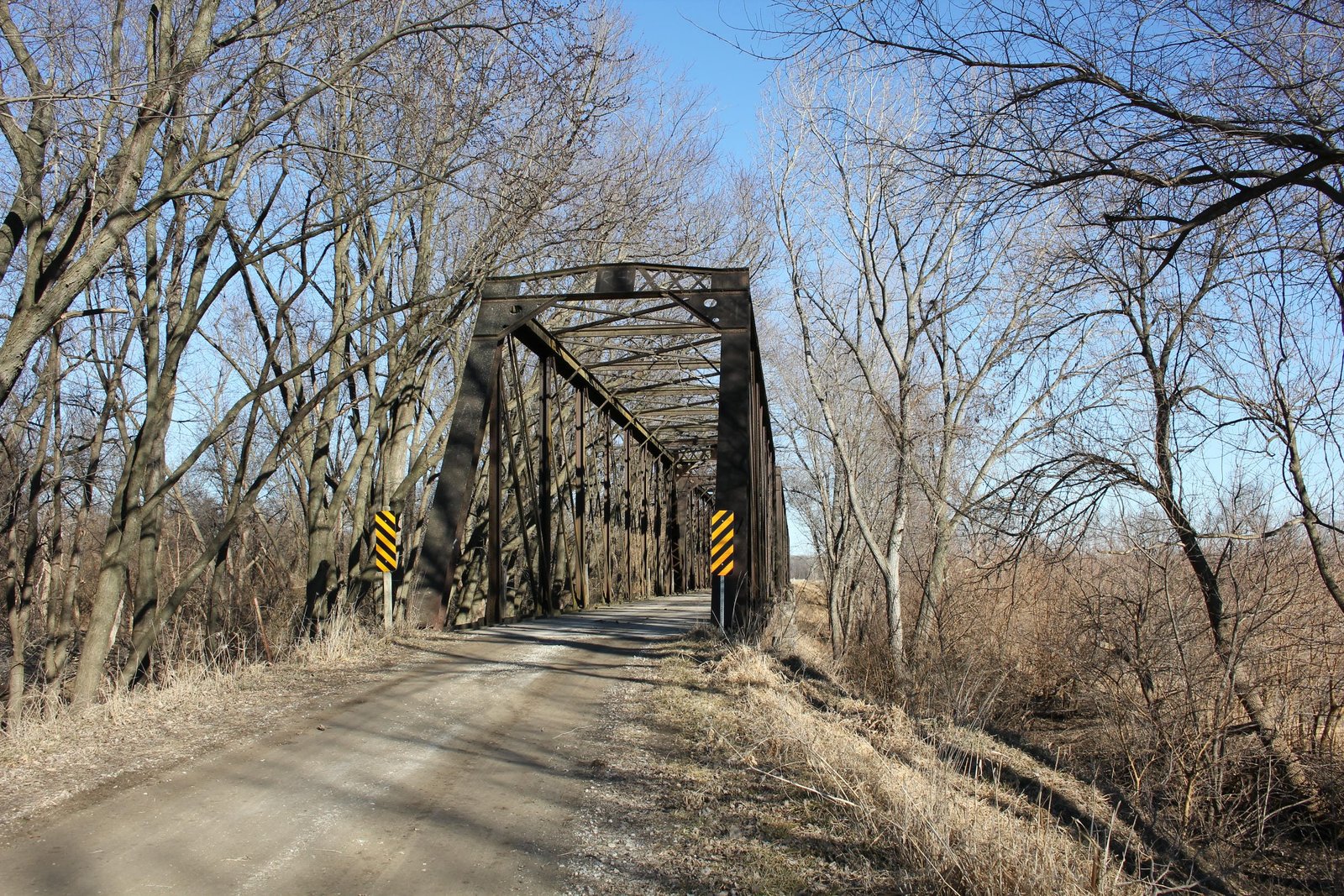 Looking east